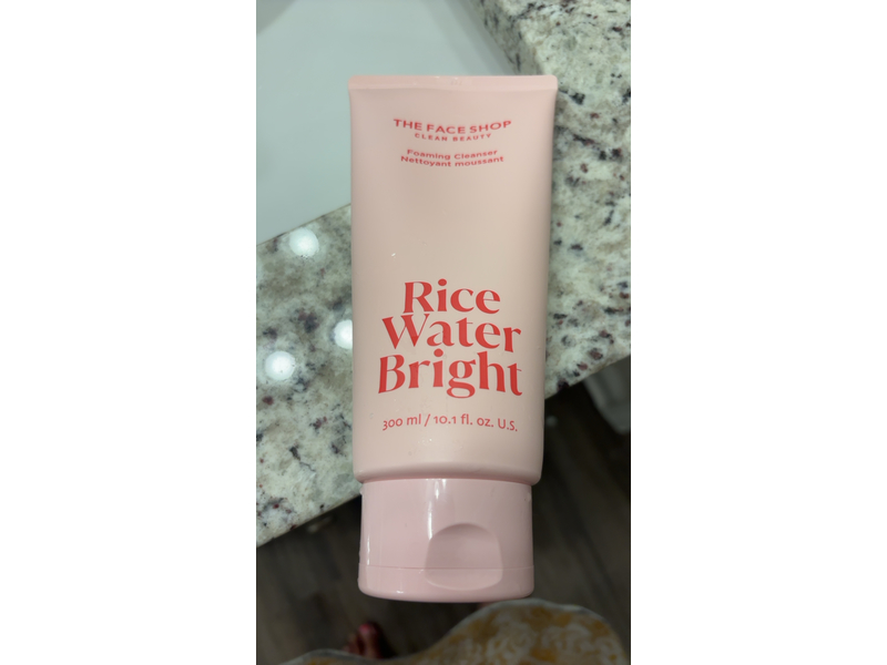 The Face Shop Rice Water Bright Foaming Cleanser, 1.01 fl oz/30 mL