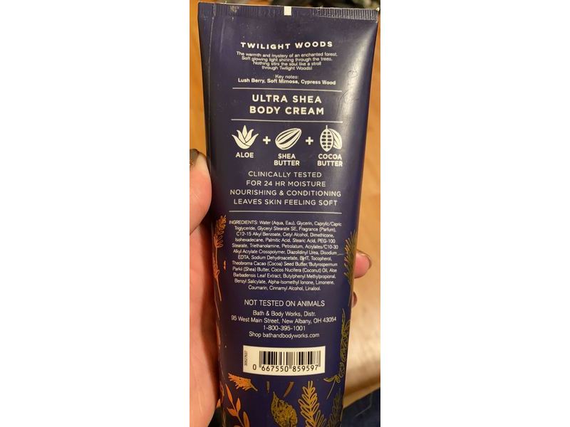 Bath & Body Works Twilight Woods Ultra Shea Body Cream, 8 oz/226 g