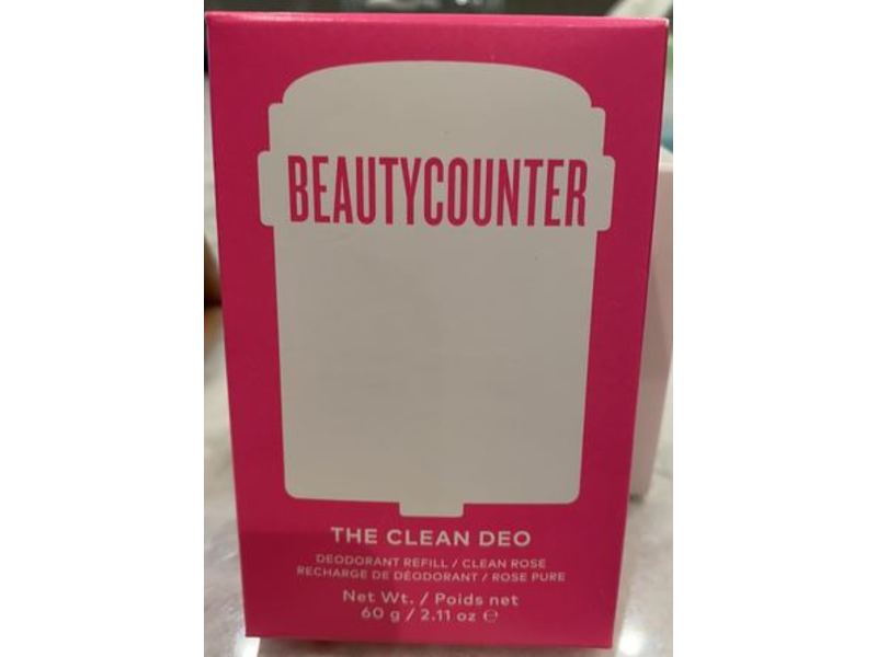 BeautyCounter The Clean Deo Deodorant, Clean Rose, 2.11 oz/60 g