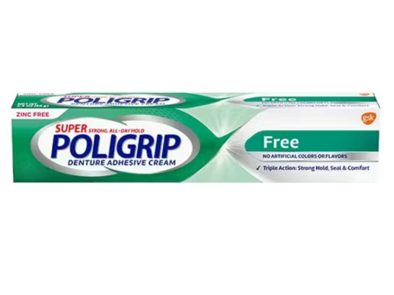 Super Poligrip Denture Adhesive Cream, 0.75 oz/21 g