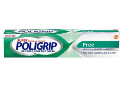 Super Poligrip Denture Adhesive Cream, 0.75 oz/21 g