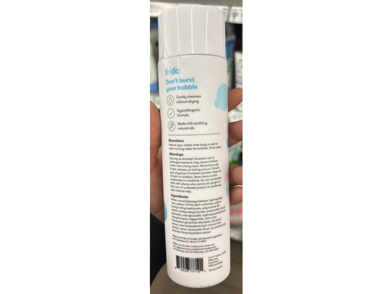 Frida Baby Ultra Sensitive Bubble Bath + Body Wash, Natural Aloe, Oat + Chamomile, 10 fl oz