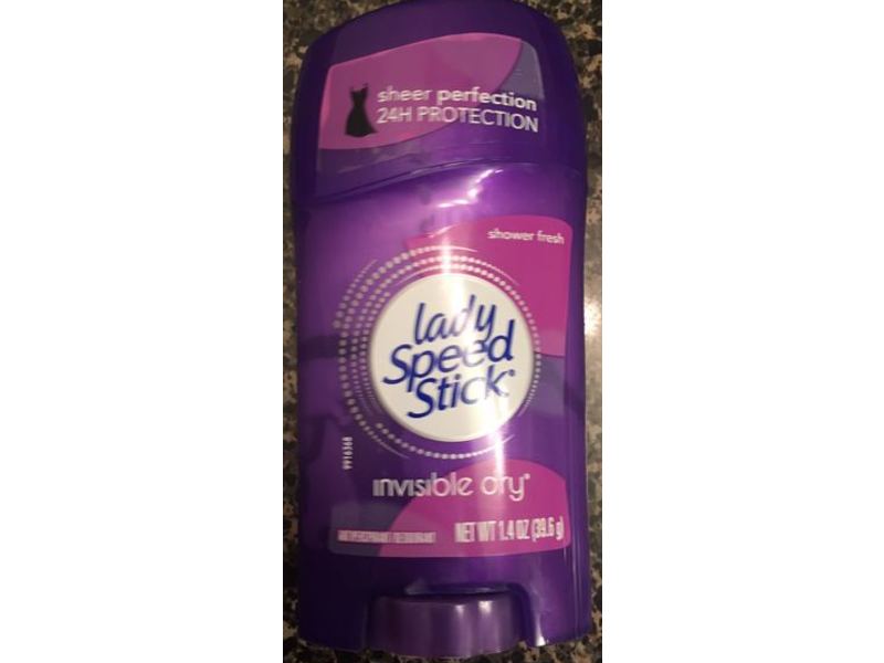 Lady Speed Stick Invisible Dry Antiperspirant Deodorant, Shower Fresh, 1.40 oz/39.6 g