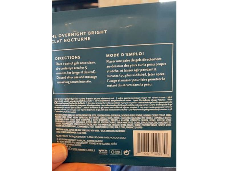 Patchology Flashpatch Restoring Night Eye Gels, 5 Pair