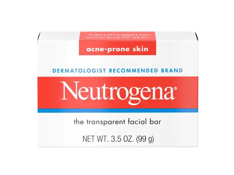 Neutrogena The Transparent Facial Bar, 3.5 oz/99 g