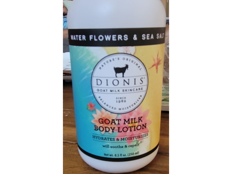 Dionis Goat Milk Body Lotion, Water Flowers & Sea Salt, 8.5 fl oz/250 mL