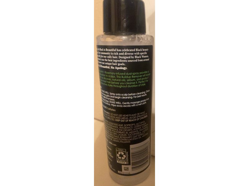 MY Black Is Beautiful Buildup Remover, Cooling Mint & Rosemary, 5.8 fl oz/173 mL