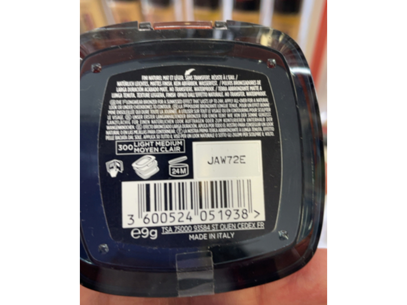 L'Oreal Paris Soft Matte Bronzer, 300 Light Medium, 9 g