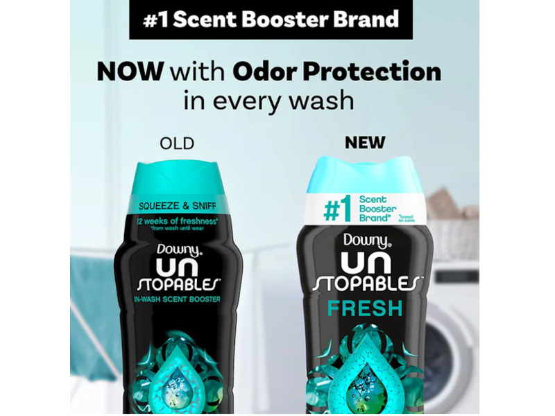 Downy Unstopables In-wash Scent Booster Beads, Fresh, 37.5 oz/1.06 kg