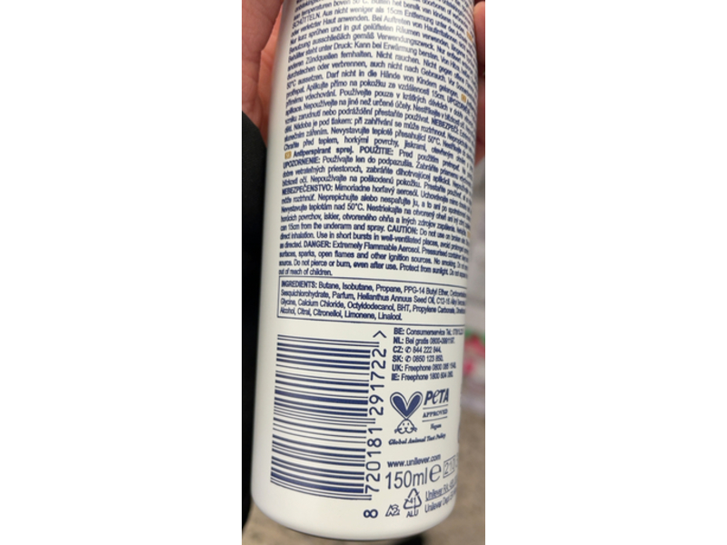 Dove Go Fresh Anti - Perspirant, Passion Fruit & Lemongrass, 150 mL