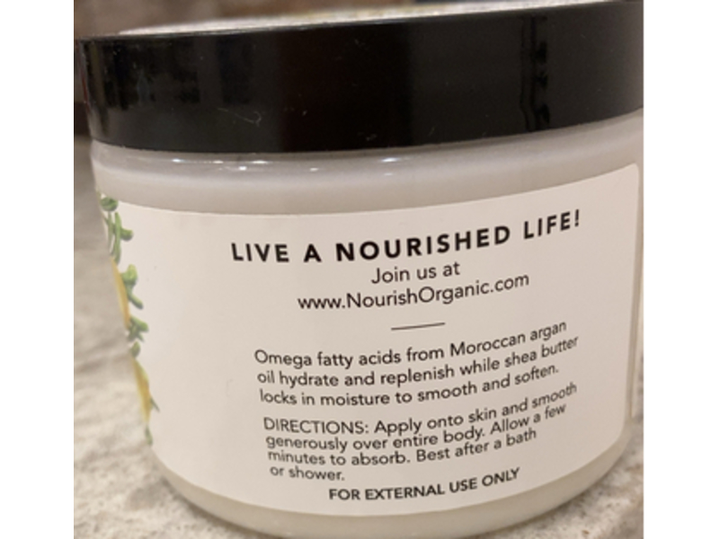 Nourish Organic Argan Butter, 5.2 oz/147 g