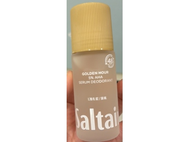 Saltair 5% AHA Serum Deodorant, Golden Hour, 1.70 fl oz/50 mL, Pack Of 2