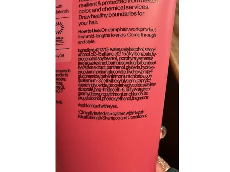 Eva.Nyc Damage Defender Strength Treatment, Red Algae & Bamboo, 5.4 fl oz/160 mL