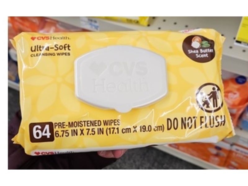 CVS Health Ultra Soft Cleansing Wipes, 64 Wipes