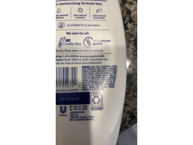 Dove Nourishing Body Wash, Dryness Relief, 22 oz, Pack Of 11