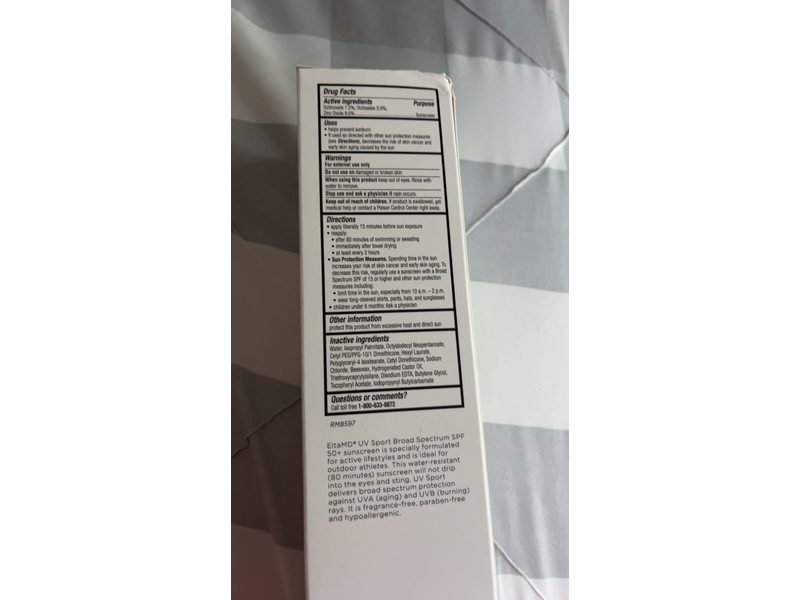 EltaMD UV Sport Full-Body Sunscreen, SPF 50, 7 oz (198 g)