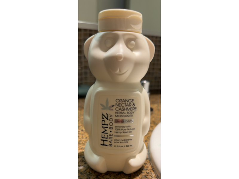 Hempz Herbal Body Moisturizer, Orange Nectar & Cashmere, 11.7 oz/346 mL