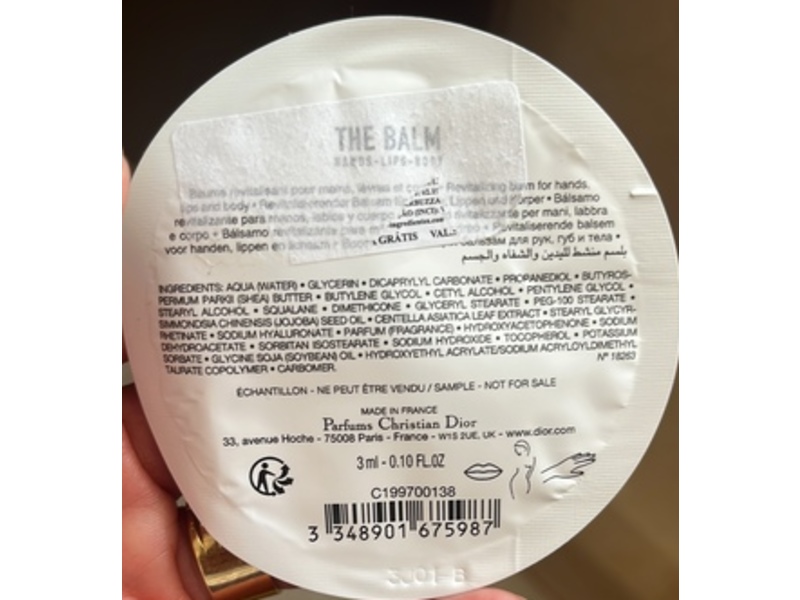 Christian Dior Le Baume, 0.1 fl oz/3 mL