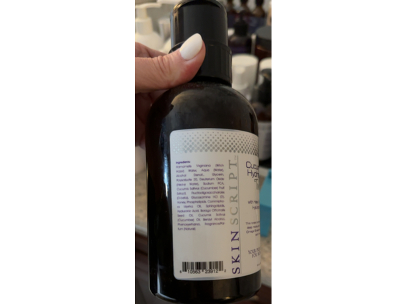 Skin Script Cucumber Hydration Toner, 16 oz/480 mL