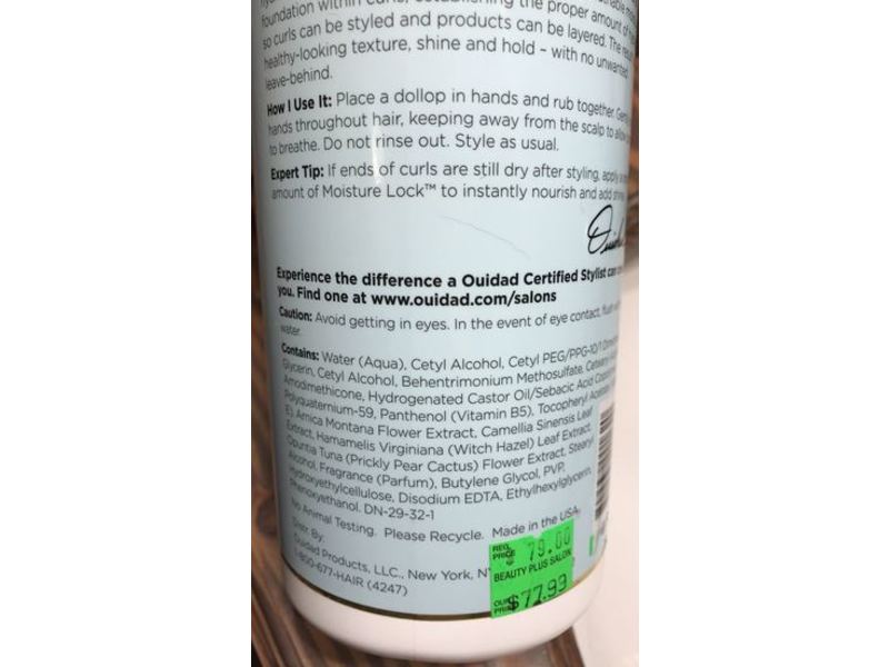 Ouidad Moisture Lock Leave-In Conditioner, 33.8 fl oz/1 L