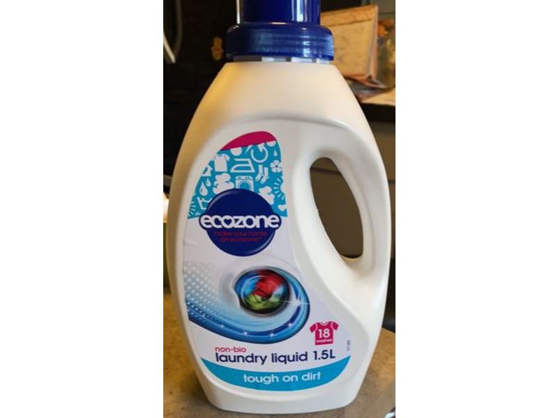 Ecozone Non-Bio Laundry Liquid, 1.5 L, 18 Count