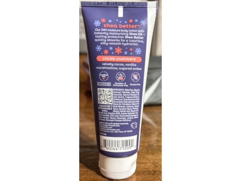 EOS Shea Better 24h Moisture Body Lotion, Cocoa Cashmere, 2.5 fl oz/74 mL