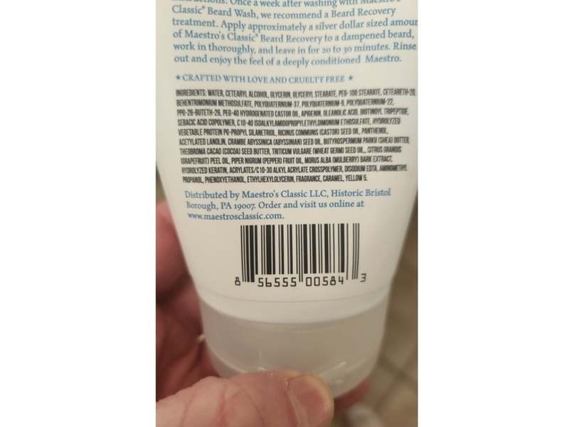 Maestro's Classic Deeper Beard Recovery Treatment, 8 oz/226.8 g