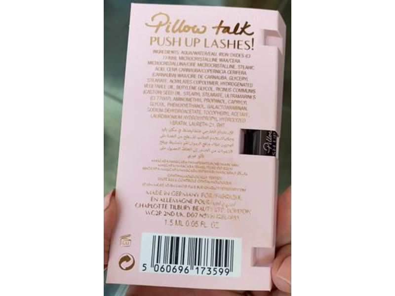 Charlotte Tilbury Pillow Talk Push Up Lashes , Black, 0.05 fl oz/1.5 mL