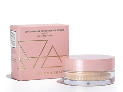 The Good Mineral Loves You Back 3in1 Powder Foundation, Beige 1, 0.35 oz/10 g
