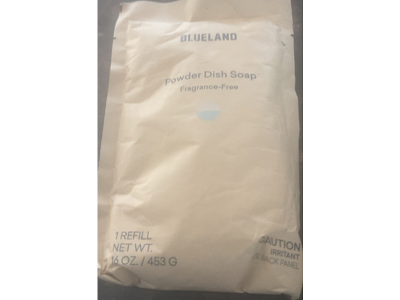 Blueland Powder Dish Soap, Fragrance Free, 16 oz/453 g