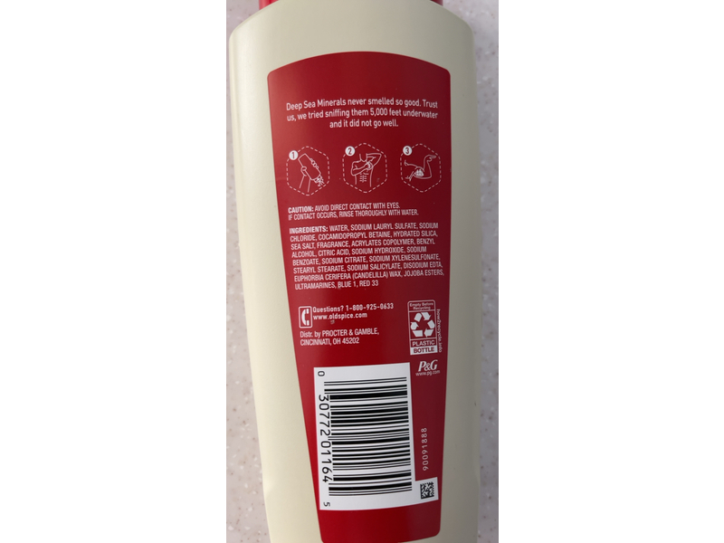 Old Spice Deep Cleanse Body Wash, Deep Sea Minerals, 16 fl oz/473 mL