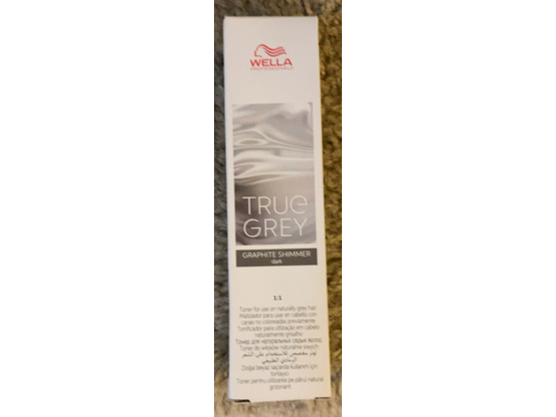 Wella True Grey Hair Color, Graphite Shimmer Dark, 60 mL