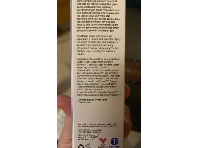 Earth Harbor SAMPHIRE Sea-Retinol Digital Serum, 1 OZ