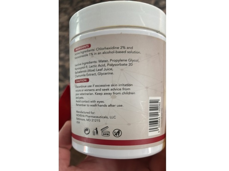 Noveha Chlorhexidine Wipes, 150 Count