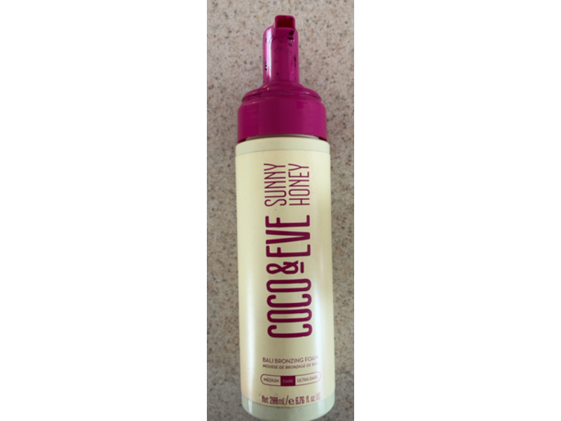 Coco & Eve Sunny Honey Bali Bronzing Foam, Dark, 6.76 fl oz/200 mL