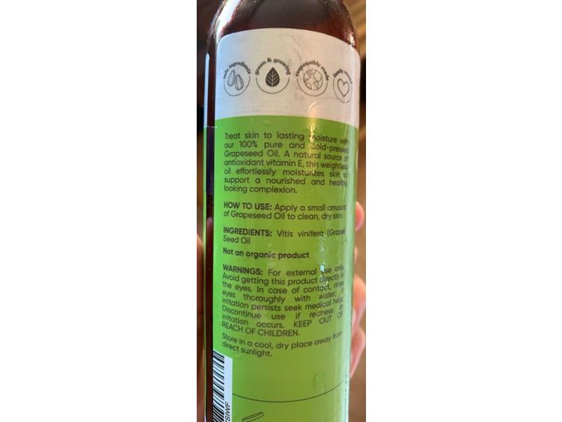 Sky Organics Grapeseed Oil, 8 fl oz (236 mL)