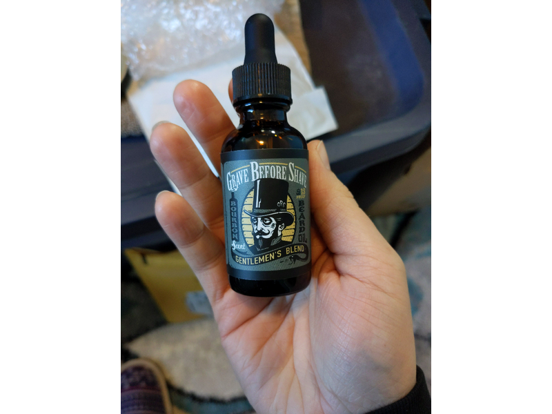 GRAVE BEFORE SHAVE™ Gentlemen's Blend Beard Oil (Bourbon/Sandal Wood Scent)