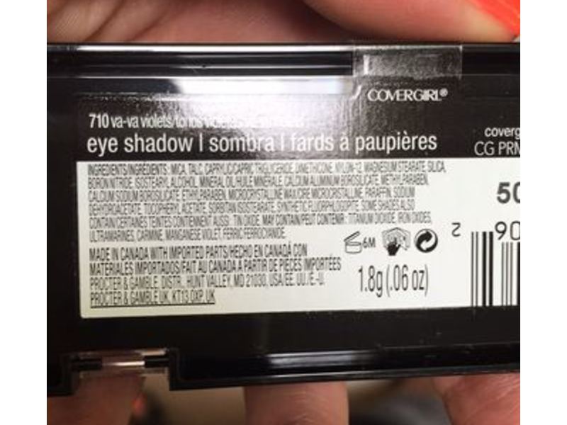 CoverGirl Eyeshadow Quads, Va Va Violets 710, 0.06 oz/1.8 g