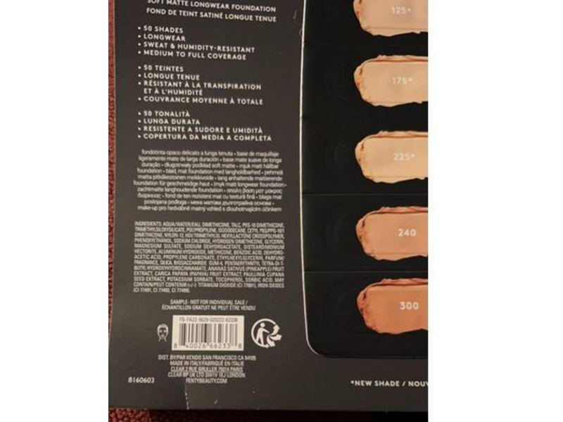 Fenty Beauty Pro Filter Foundation Set, 0.001 fl oz/0.031 mL