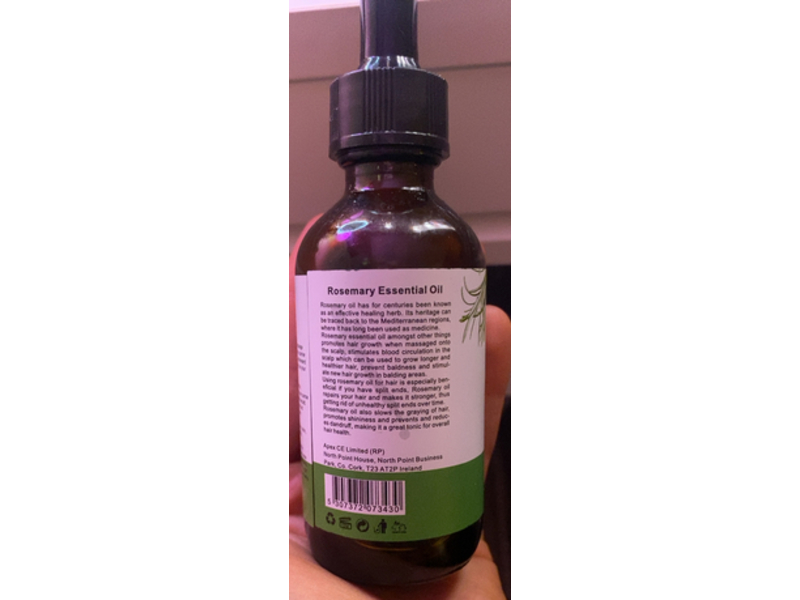 Aliver Hair & Skin Care, Rosemary Essential Oil, 2.02 fl oz/60 mL