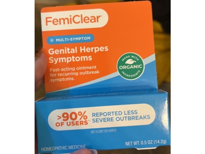 FemiClear Genital Herpes Symptoms Ointment, 0.5 oz/14.2 g