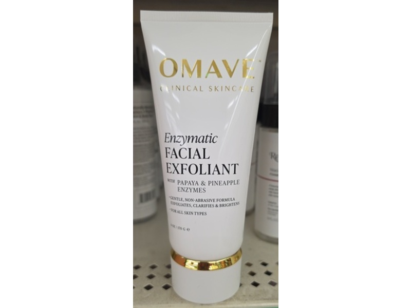 Omave Clinical Skincare Enzymatic Facial Exfoliant, Papaya & Pineapple, 4 oz/170 g