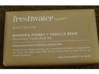 Freshwater Farm Nourishing Castile Body Bar, Manuka Honey + Vanilla Bean, 7 oz/200 g, Pack Of 8 - Image 3