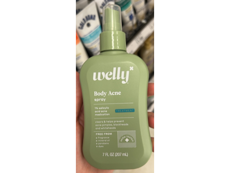 Welly Body Acne Spray, Treatment, 7 fl oz/207 mL