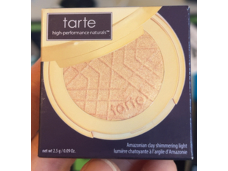 Tarte Amazonian Clay Shimmering Light Highlighter, Champagne Glow, 0.09 oz/2.5 g