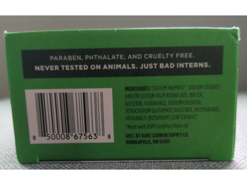 Duke Cannon Supply Co. SOAP BAR, Fresh Pine, 10 oz