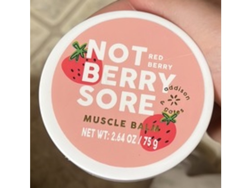 Red Berry Not Berry Sore Muscle Balm, 2.64 fl oz/75 g