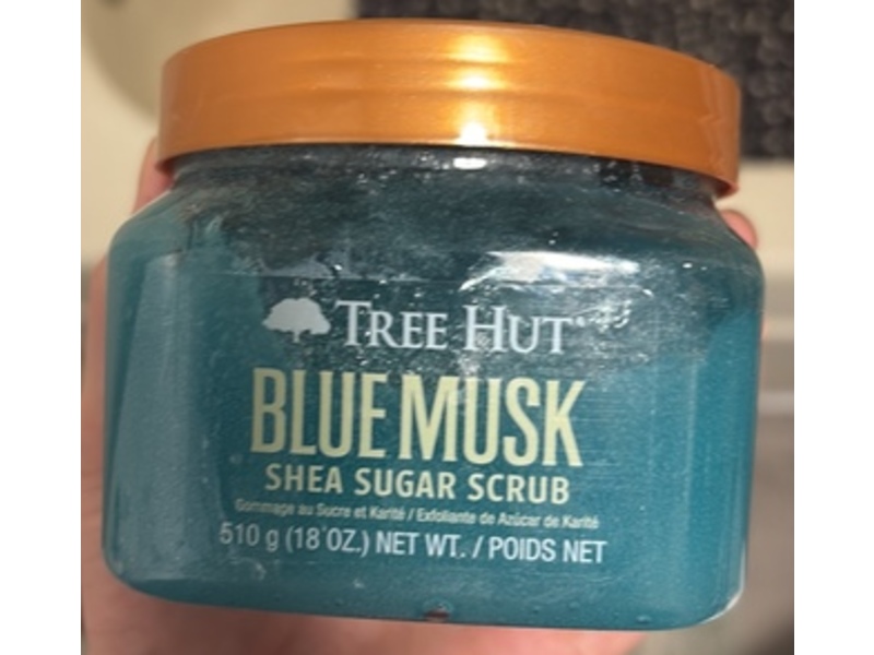 Tree Hut Shea Sugar Scrub, Blue Musk, 18 oz/510 g