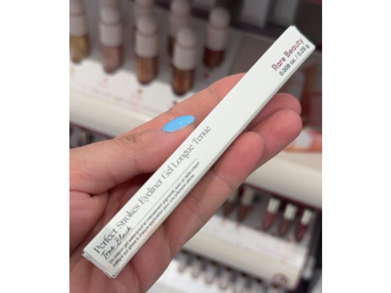 Rare Beauty Perfect Strokes Eyeliner Gel, True Black, 0.009 oz/0.25 g