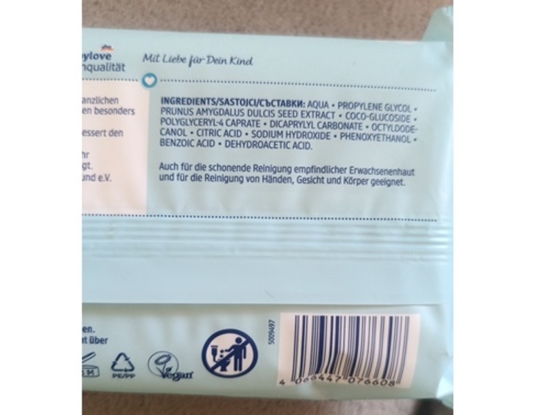 Dm Baby Love Wet Wipes, Almond Extract, 80 Count